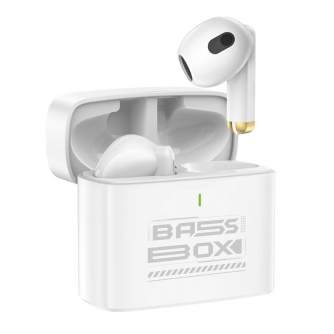 Austiņas - Wireless earphones TWS Subwoofer Foneng BL128 (white) BL128 White - ātri pasūtīt no ražotāja