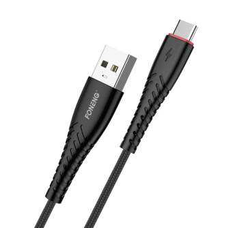 Кабели - Cable USB braid data Foneng X15 type-C (black) X15 Type-C / Black - быстрый заказ от производителя
