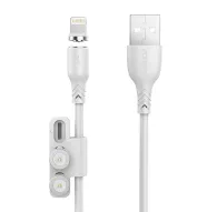 Kabeļi - Cable USB with magnet Foneng X62 3w1 (white) X62 3 in 1 / White - ātri pasūtīt no ražotājaKabeļi - Cable USB with magnet Foneng X62 3w1 (white) X62 3 in 1 / White - ātri pasūtīt no ražotāja