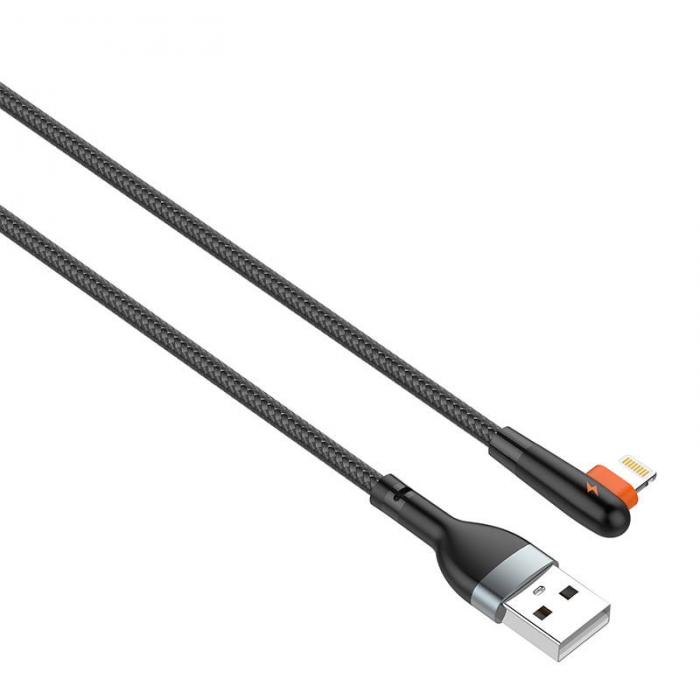 Кабели - Cable USB to Lightning LDNIO LS561, 2.4A, 1m (black) LS561 lightning - быстрый заказ от производителя