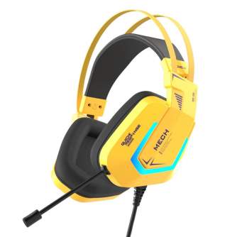 Austiņas - Gaming headphones Dareu EH732 USB RGB (yellow) TH649U08603R - ātri pasūtīt no ražotāja