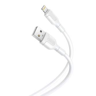 Kabeļi - Cable USB to Lightning XO NB212 2.1A (white) - ātri pasūtīt no ražotāja