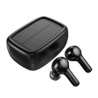 Austiņas - Headphones TWS Choetech Solar sport (black) BH-T09 - ātri pasūtīt no ražotāja