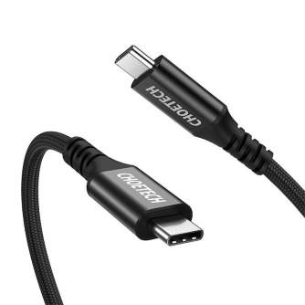 Kabeļi - Cable USB-C do USB-C 3.1 Choetech XCC-1007 100W 2m (black) XCC-1007 - perc šodien veikalā un ar piegādi