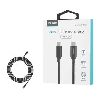 Kabeļi - USB-C savienojuma kabelis Choetech XCC-1035 240W 1,2 m (melns) XCC-1035 - ātri pasūtīt no ražotāja