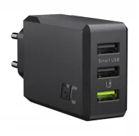 AC адаптеры, кабель питания - Беспроводное зарядное устройство Green Cell GC ChargeSource 3 3xUSB 30W с функциями - быстрый заказ от производителяAC адаптеры, кабель питания - Беспроводное зарядное устройство Green Cell GC ChargeSource 3 3xUSB 30W с функциями - быстрый заказ от производителя