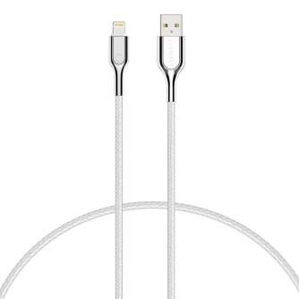 Cable Lightning to USB Cygnett Armoured 2.4A 12W 0,1m (white) CY2684PCCAL