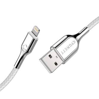 Кабели - Cable Lightning to USB Cygnett Armoured 2.4A 12W 0,1m (white) CY2684PCCAL - быстрый заказ от производителя