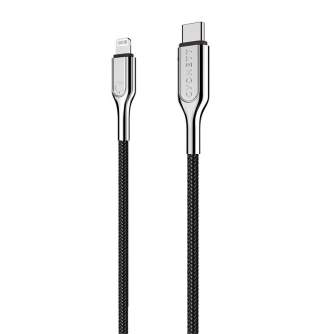 Cables - Cable USB-C TO Lightning Cygnett Armoured 30W 2m (black) CY2801PCCCL - quick order from manufacturer