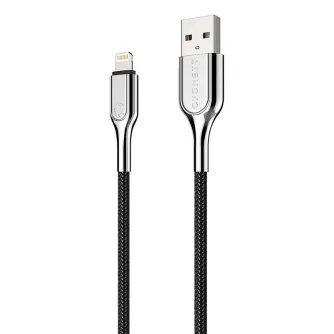 Discontinued - Cable USB to Lightning Cygnett Armoured 12W 2m (black) CY2670PCCAL