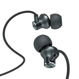 Austiņas - Wired in-ear headphones Vipfan M07, 3.5mm (green) M07 dark green - ātri pasūtīt no ražotāja
