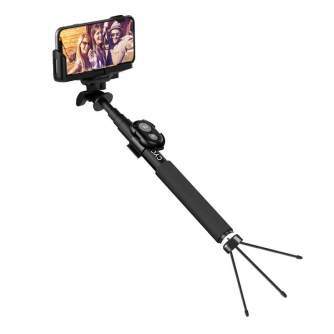 Selfie Stick - Selfie stick Cygnett GoStick for smartphones with bluetooth (black) CY1735UNSES - buy today in store and with delivery
