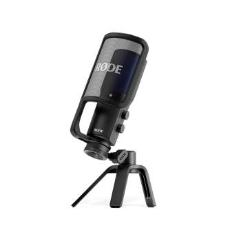 Podkāstu mikrofoni - Rode NT-USB+ USB studio-grade condenser microphone ultra-low-noise, high-gain - perc šodien veikalā un ar piegādi
