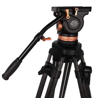 New products - Nest Professional Tripod EI-7080-AA + Fluid Damped Pan Head - quick order from manufacturer