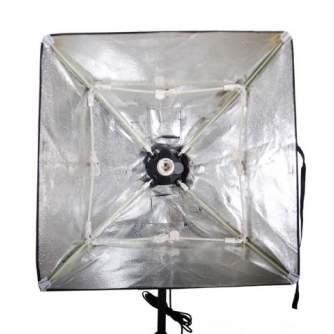 Fluorescējošās - Falcon Eyes Daylight Lamp with Foldable Softbox LH-ESB5050 50x50 cm - ātri pasūtīt no ražotāja