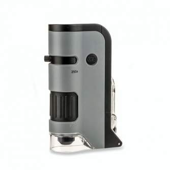 Microscopes - Carson Handheld Microscope MP-250 MicroFlip 100-200x with Smartphone Adapter - quick order from manufacturer