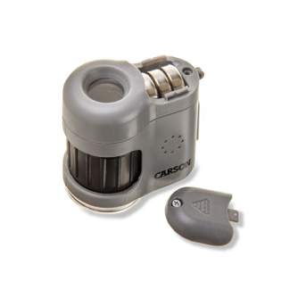 Mikroskopi - Carson Pocket Microscope MM-380 MicroMini 20x with Smartphone Adapter - ātri pasūtīt no ražotāja
