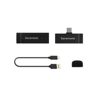 Bezvadu piespraužamie mikrofoni - Saramonic Blink Go-U1 USB-C wireless audio transmission kit Android & iPhone 15 - perc šodien veikalā un ar piegādi