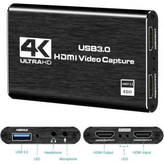 Streaming, Podcast, Broadcast - RoGer video capture card HDMI 4K - quick order from manufacturer