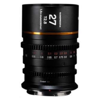 CINEMA Video Lences - Venus Optics Laowa Nanomorph 27mm T2.8 1.5X S35 Amber lens for Sony E - quick order from manufacturer