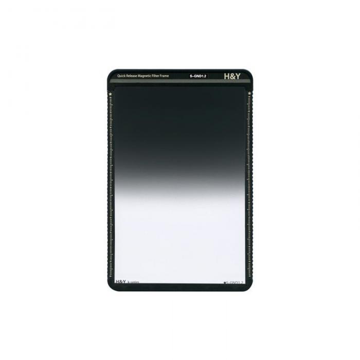 Square and Rectangular Filters - H&amp;Y H&Y Soft grey half filter GND 1,2 with magnetic frame -100x150 mm - quick order from manufacturer
