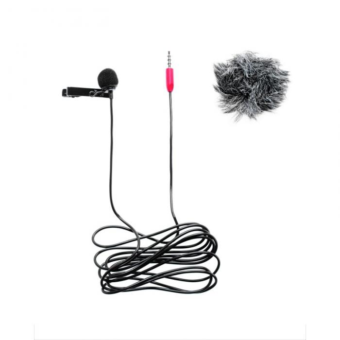 Mikrofoni - Saramonic SR-LMX1+ kaklasaites mikrofons ar mini Jack TRRS savienojumu - ātri pasūtīt no ražotāja