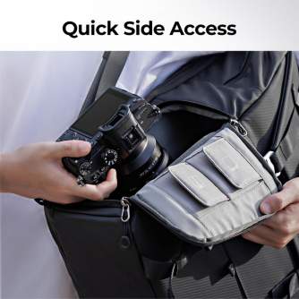 Mugursomas - K&F Concept Beta Backpack 20L, DSLR Kameras mugursoma (melns) - perc šodien veikalā un ar piegādi