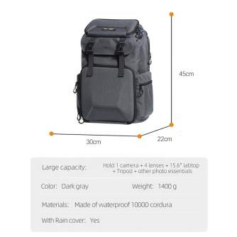 Backpacks - K&F Concept Multifunctional DSLR Camera Travel Backpack for Outdoor Photography - buy today in store and with delivery