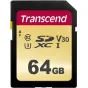 Atmiņas kartes - Transend Gold 500S SD UHS-I U3, MLC (V30) R95/W60 64GB - perc šodien veikalā un ar piegādi