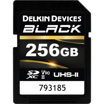Карты памяти - DELKIN SD BLACK RUGGED UHS-II (V90) R300/W250 256GB (NEW) DSDBV90256BX - быстрый заказ от производителя
