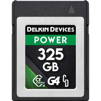 Atmiņas kartes - DELKIN CFEXPRESS POWER R1780/W1700 (G4) 325GB DCFXBP325G4 - ātri pasūtīt no ražotāja