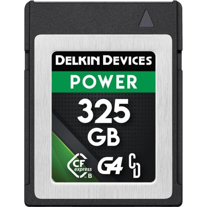 Atmiņas kartes - DELKIN CFEXPRESS POWER R1780/W1700 (G4) 325GB DCFXBP325G4 - ātri pasūtīt no ražotāja