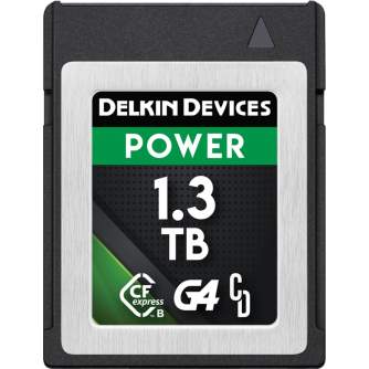 Atmiņas kartes - DELKIN CFEXPRESS POWER R1780/W1700 (G4) 1,3TB DCFXBP13TG4 - ātri pasūtīt no ražotāja