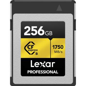 Memory Cards - LEXAR CFEXPRESS PRO GOLD R1750/W1500 256GB LCXEXPR256G-RNENG - quick order from manufacturer