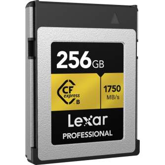 Atmiņas kartes - LEXAR CFEXPRESS PRO GOLD R1750/W1500 256GB LCXEXPR256G-RNENG - ātri pasūtīt no ražotāja
