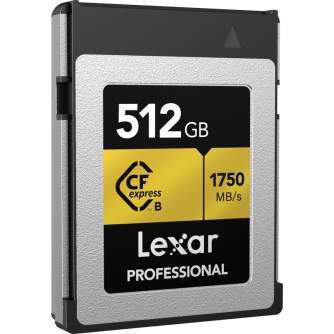 Карты памяти - LEXAR CFEXPRESS PRO GOLD R1750/W1500 512GB LCXEXPR512G-RNENG - быстрый заказ от производителя