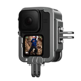 Аксессуары для экшн-камер - Алюминиевый защитный корпус Telesin для GoPro Hero 11/10/9 GP-FMS-G11 - купить сегодня в магазине и 