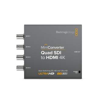 Signāla kodētāji, pārveidotāji - Blackmagic Design Mini Converter Quad SDI to HDMI 4K CONVMBSQUH4K2 - ātri pasūtīt no ražotāja