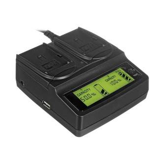 Зарядные устройства - CONST C-2DiE6 dual channel LP-E6 battery charger - быстрый заказ от производителя