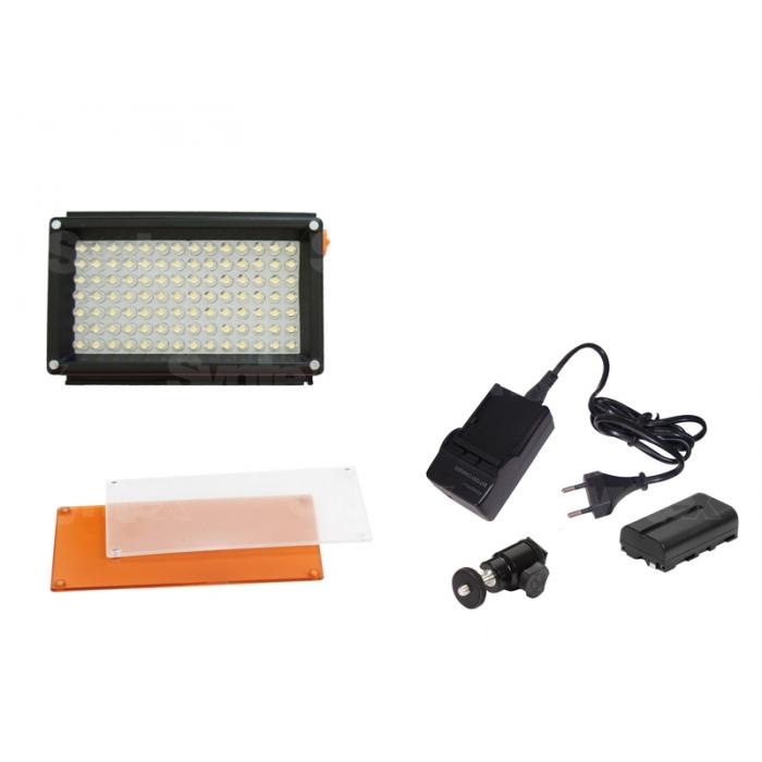 LED Lampas kamerai - CONST Pro 98 Video On Camera Lights PRO98 - ātri pasūtīt no ražotāja