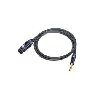 Аудио кабели, адаптеры - Canare L-2T2S microphone cable 6,0mm, XLR (F) / JACK TRS 6,3mm 4m, BLK CA21775827370000400 - быстрый за