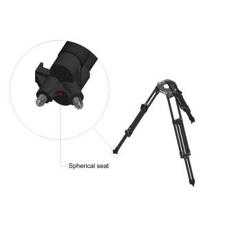 Video Tripods - Cartoni Tripod Studio Carb. (Ball foot coupling) T724/CM T724/CM - quick order from manufacturer