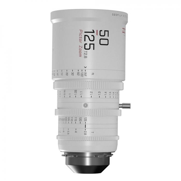 CINEMA Video objektīvi - DZO Optics DZOFilm Pictor 50-125mm T2.8 S35 (PL/EF Mount) (White) PICT50125-WH - ātri pasūtīt no ražotāja