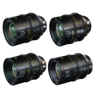 DZO Optics DZOFilm Vespid 4-lens Kit EF (25,75,100 T2.1 + Macro 90mm T2.8) VESPKIT-4LENS-EF-2