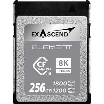 Memory Cards - Exascend 256GB Element Series CFexpress Type B Memory Card EXPC3S256GB - quick order from manufacturer