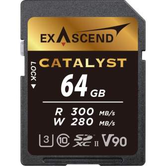 Exascend Catalyst UHS-II SD card, V90,64GB EX64GSDU2