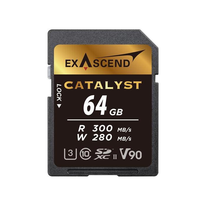 Карты памяти - Exascend Catalyst UHS-II SD card, V90, 64GB EX64GSDU2 - быстрый заказ от производителя