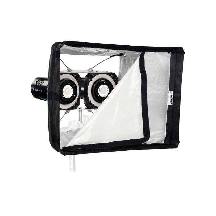 Новые товары - Hive Lighting Double WASP 100-C Collapsible Softbox Kit: WASP 100-C Open Face Omni-Color LED 2 Light Kit w/ XS So