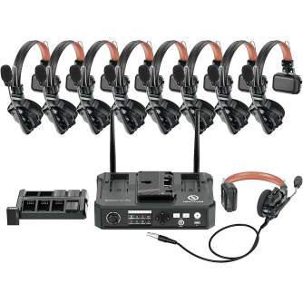 Headphones - Hollyland Solidcom C1 Pro Hub - 9S (Wireless Intercom System with HUB & 9 Headsets) SOLIDCOMC1PRO-HUB-9S - quick order from manufacturer