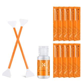 New products - K&F Concept 10Pcs Double-Headed Cleaning Stick + 20ML Cleaning Solution SKU.1965 - quick order from manufacturer